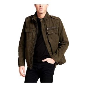 Levi's Washed Cotton Two Pocket Military Cargo Utility Trucker Jacket